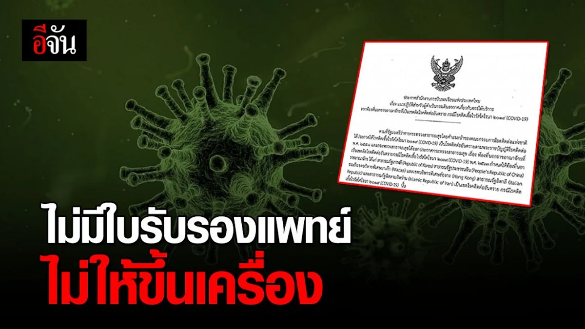 กพท.ควบคุมผู้โดยสารจาก 4 ประเทศเสี่ยงโควิด-19
