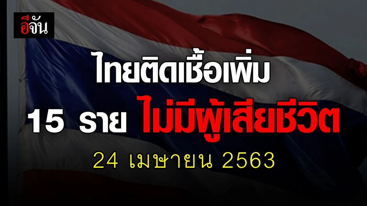 ศบค.เเถลง ไทยพบผู้ติดเชื้อเพิ่ม 15 ราย ไม่มีผู้เสียชีวิต