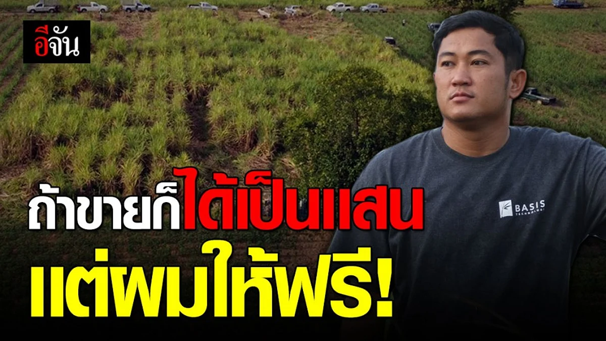 ล้วงหัวใจ “พี่โอ๊ต” เจ้าของไร่อ้อย บริจาคอ้อยทั้งไร่ให้ช้างตกงาน