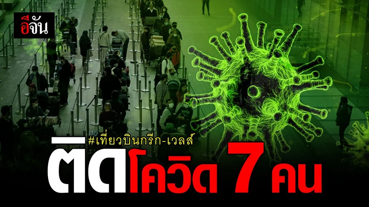 ผวาทั้งลำ! เที่ยวบินกรีก-เวลส์พบผู้โดยสาร 7 คน ป่วยโควิด