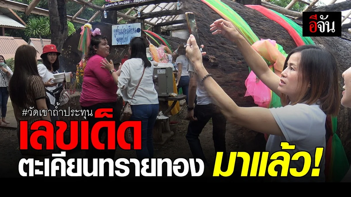 เฮงๆ ! ส่องเลขเด็ด ต้นตะเคียนทรายทอง วัดเขาถ้ำประทุน อุทัยธานี
