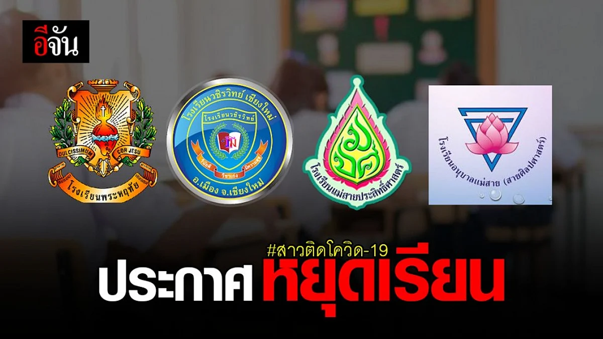 โรงเรียน เชียงราย - เชียงใหม่ สั่งหยุดเรียน เหตุพบ สาวไทยติดโควิด