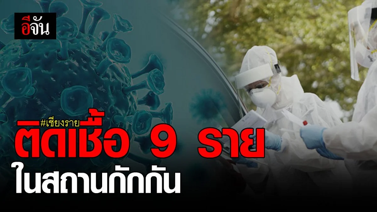 6 ธ.ค. 63 เชียงรายพบติดเชื้อ โควิด-19 ในสถานกักกัน 9 ราย