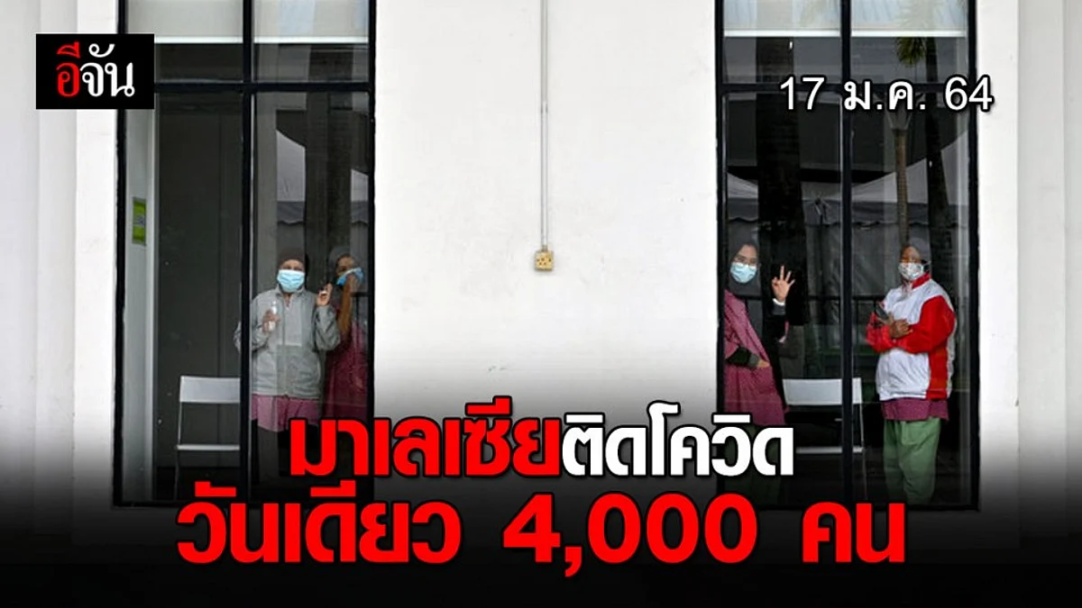 วิกฤตหนัก! มาเลเซีย ติดเชื้อโควิด วันเดียว 4,000 คน