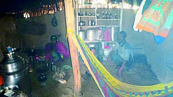 The villagers left the village and went to live in the fields