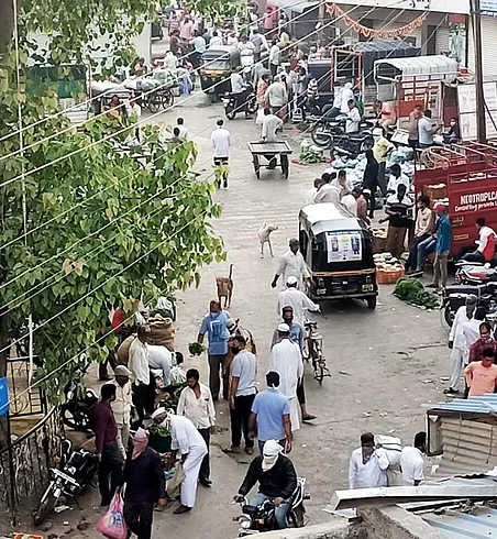 संगमनेर बाजार गर्दी