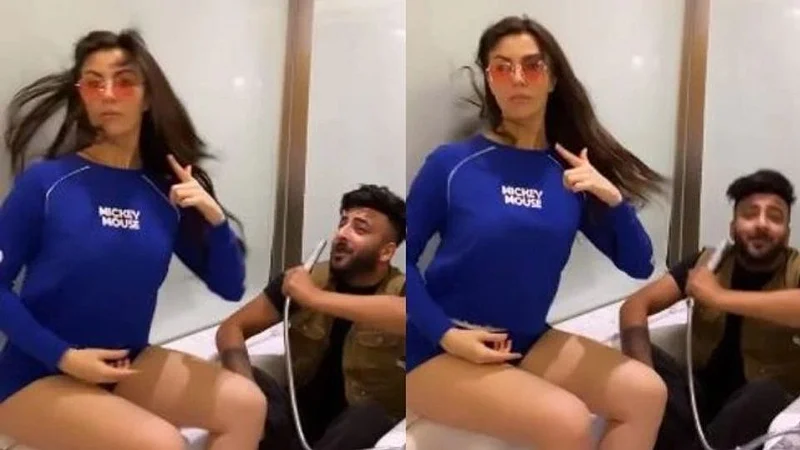 shehnaaz gill brother shehbaz badesha bath giorgia andriani