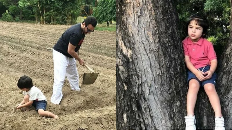 bollywood actress kareena kapoor instagram post shows saif ali khan and taimur ali khan