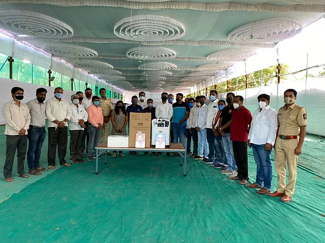 गायकरवाडी कोविड सेंटरला अॉक्सीजन भेट