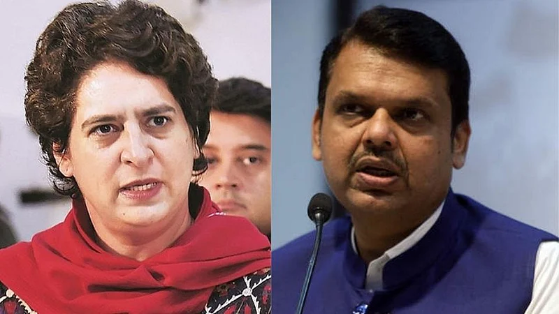 priyanka gandhi devendra fadanvis