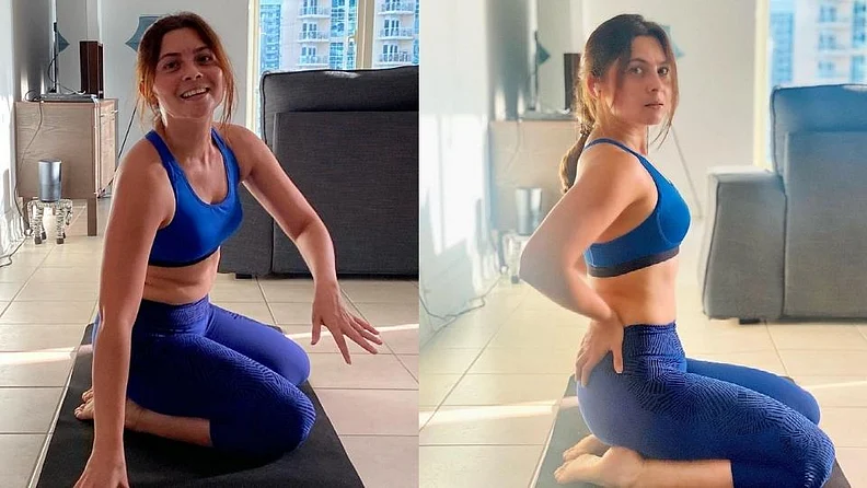 सोनाली फिटनेस फ्रिक आहे. तिचे योगा करतानाचे फोटो ति सोशल मीडियावर शेअर करत असते.