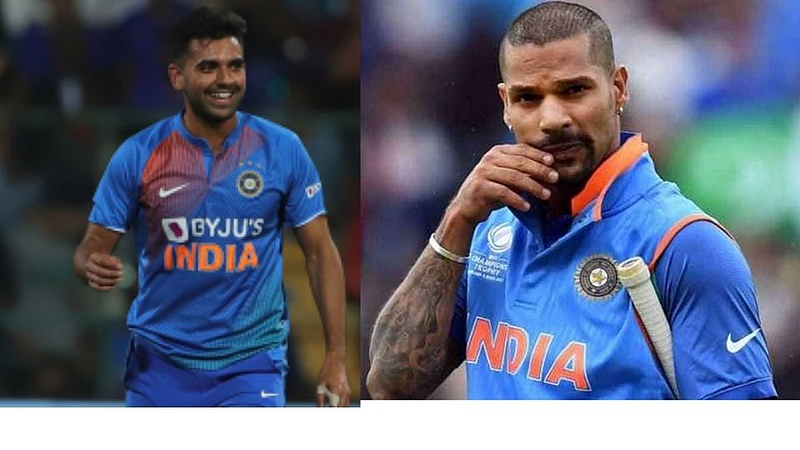 shikhar dhawan and Deepak Chahar