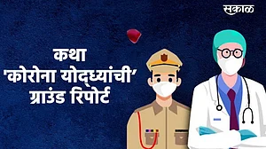 शववाहिकेवर चालक असणारे कोरोना योद्धा विनोद गवळी}