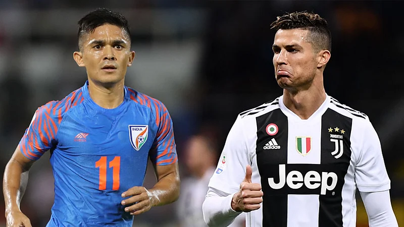 Chhetri and Messi