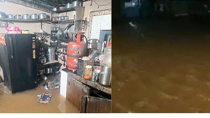 रत्नागिरीत पावसाचा दणका! गणपतीपुळेत घरात घुसले पाणी