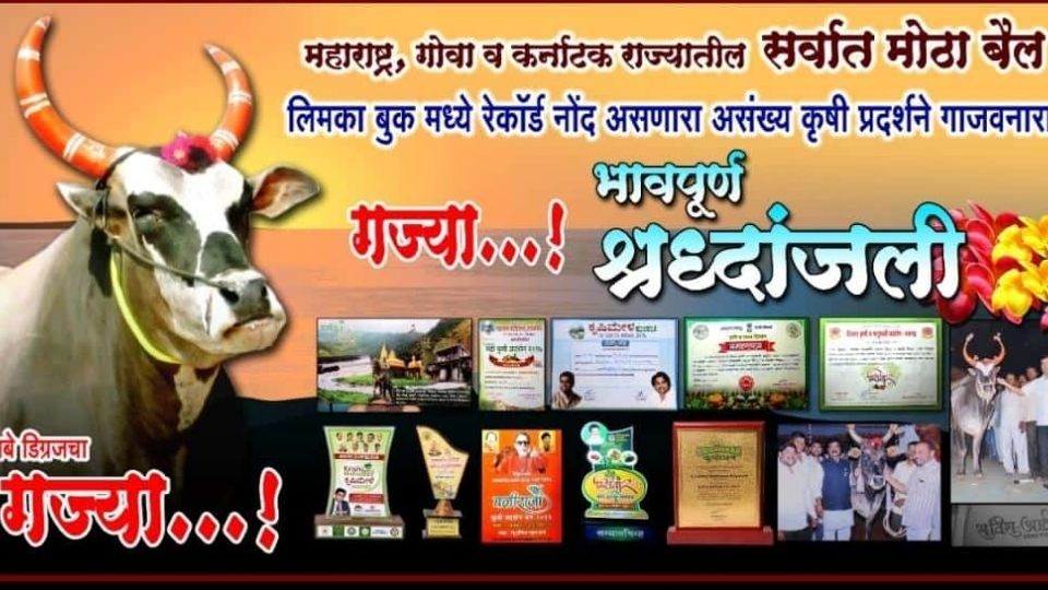कसबे डिग्रजच्या गावकऱ्यांनी गज्याला वाहिली श्रध्दांजली
