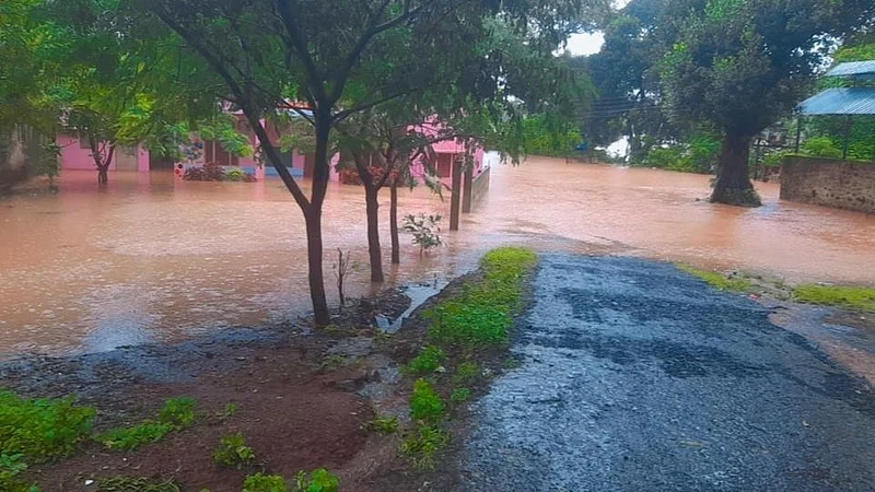 Kolhapur Rain: कोल्हापूर-गगनबावडा मार्गावर अनेक ठिकाणी पाणी