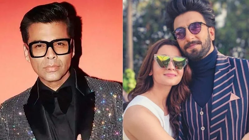 karan johar, ranveer singh and alia bhatt