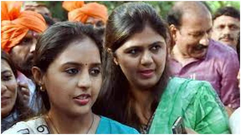 Pankaja and Pritam Munde