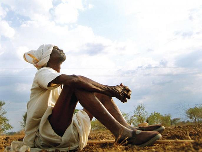 farmer waiting for rain