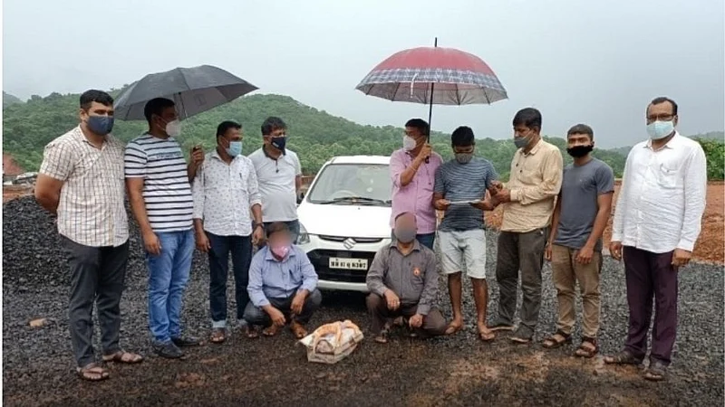 सांबराची शिंगे विकणाऱ्यावर राजापुरात कारवाई; दोघे ताब्यात