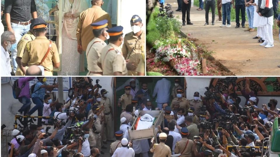 चित्रपटसृष्टीतील अनेक दिग्गज दिलीप कुमार यांच्या अंत्यदर्शनाला पोहोचले होते.