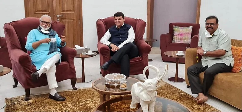 छगन भुजबळ यांनी घेतली फडणवीसांची भेट