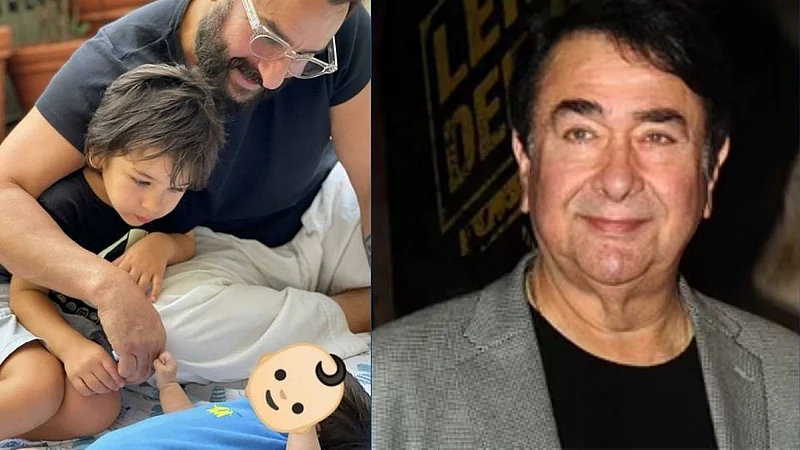 saif, taimur, randhir kapoor