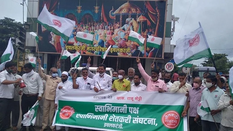 व्यापाऱ्यांच्या प्रश्नांसाठी इचलकरंजीत स्वाभिमानी आक्रमक
