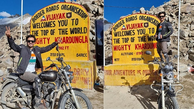 लडाखला जाणं आणि बाईकवरून लडाख अनुभवणं हे अनेकांचं स्वप्न असतं. अभिजीतची ही सोलो ट्रिप असून ही सहल अविस्मरणीय झाल्याचं त्याने फोटो पोस्ट करत सांगितलं.