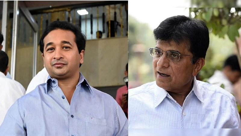 कणकवलीत बंद खोलीत किरीट सोमय्या, नितेश राणे यांच्यात खलबत्तं!