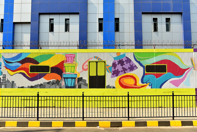 Mumbai metro painting