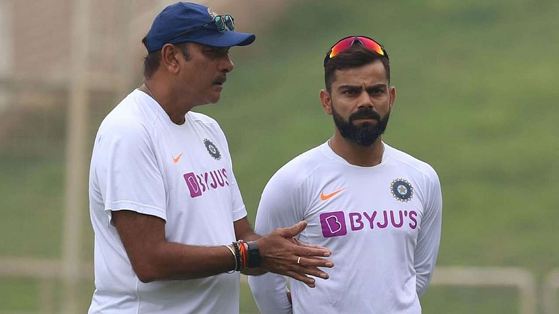 ravi shastri and virat kohli