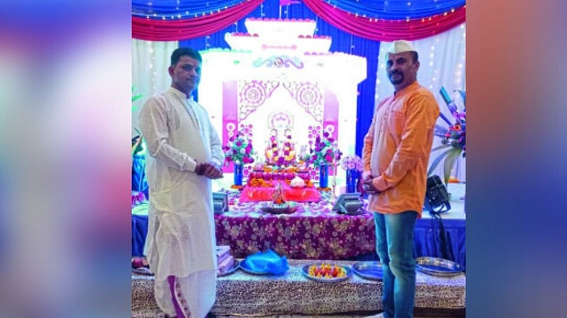 पश्चिम केनियात गणपती आरतीला चंदगडी स्वरसाज