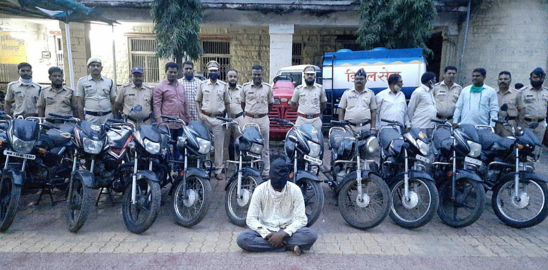 12 bikes seized from two-wheeler thief at Shrirampur