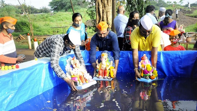 पुणे: पाचव्या दिवशी ५८ हजार मूर्तींचे विसर्जन