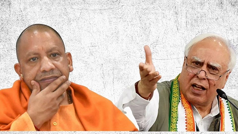 Yogi Adityanath and Kapil Sibbal