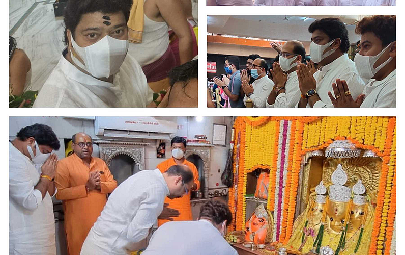 मध्य प्रदेशातील मंदिरात देवदर्शन केल्यानंतर मनसे आमदार म्हणाला...