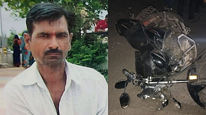 भरधाव जाणाऱ्या मोटारसायकलस्वाराने मजुरास उडविले भरधाव जाणाऱ्या मोटारसायकलस्वाराने मजुरास उडविले