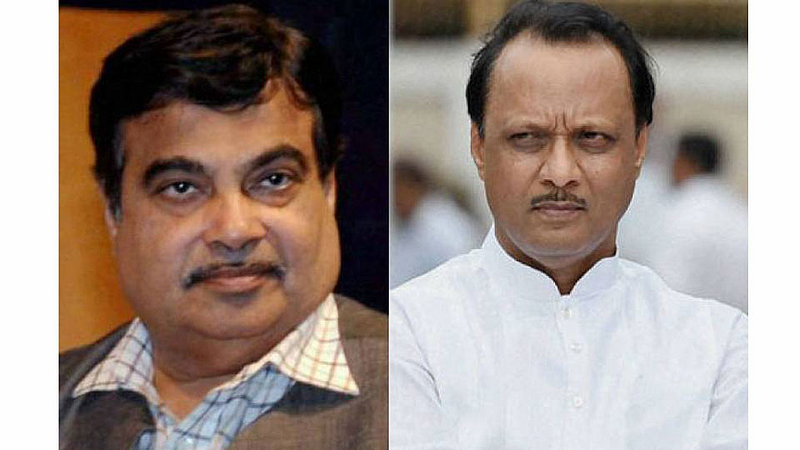 Nitin Gadkari and Ajit Pawar