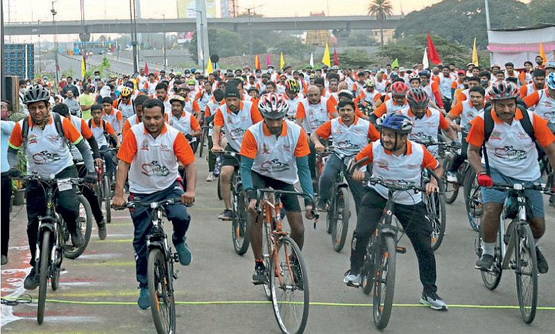 पिंपरी:‘सायक्लोथॉन’द्वारे आरोग्याचा संदेश