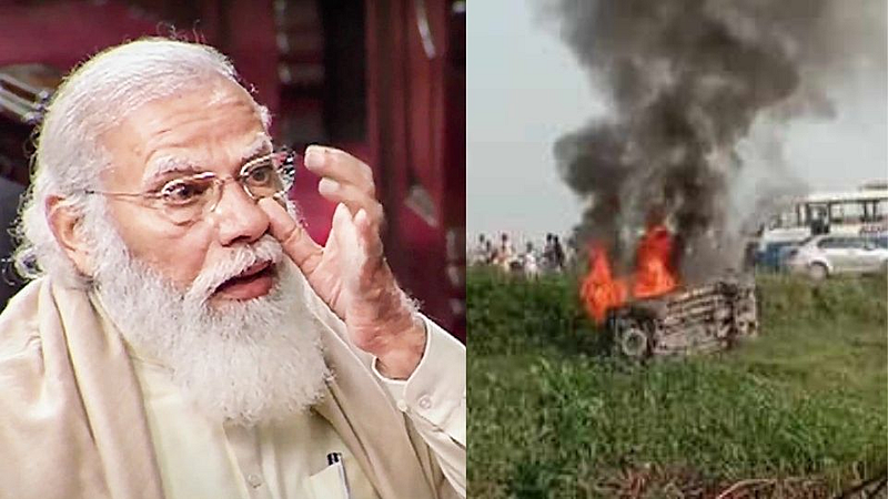 अश्रू ढाळणारे मोदी चिरडून ठार केलेल्या शेतकऱ्यांविषयी शांत का?