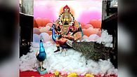 'श्री अंबाबाई'ची 'कौमारी' मातृका रूपात सालंकृत पूजा 'श्री अंबाबाई'ची 'कौमारी' मातृका रूपात सालंकृत पूजा