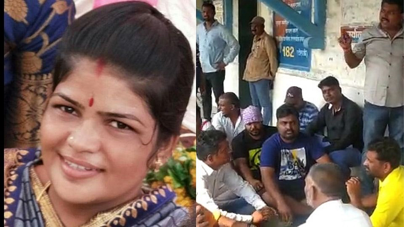 woman dies while crossing railway line at nandgaon nashik accident news