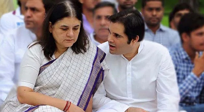 Varun Gandhi and Maneka Gandhi