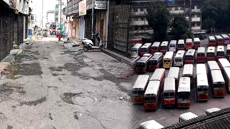 बेस्ट डेपो ते APMC मार्केट, असा आहे महाराष्ट्र बंद