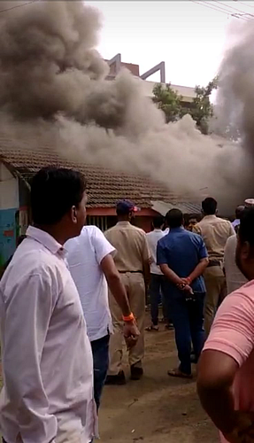 Fire in old police society of jawhar