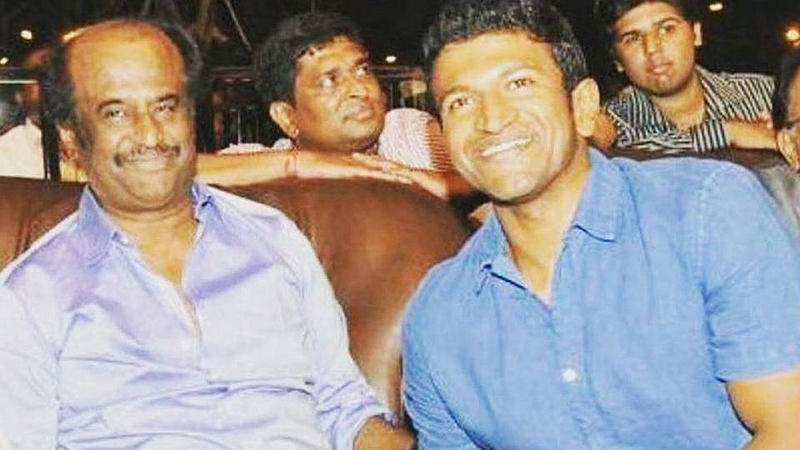 Rajinikanth and Puneeth Rajkumar