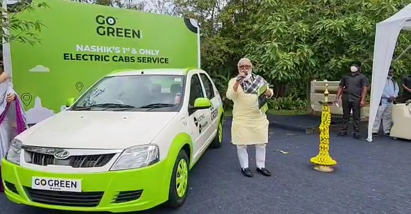 Chhagan Bhujbal - Electric cab