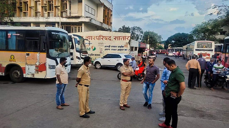 St Worker strike satara
